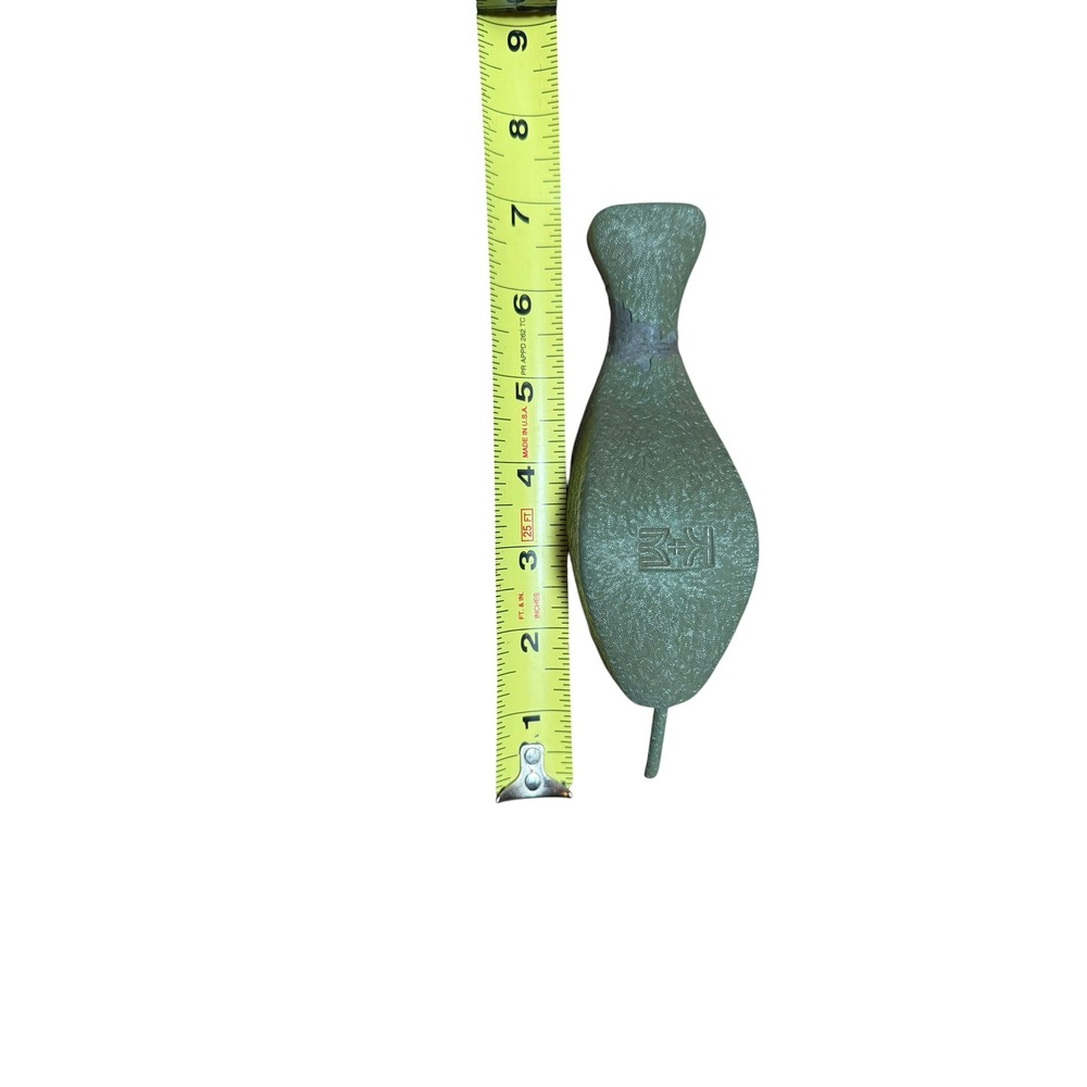 Keuffel & Esser Lead Spline Weight Drafting Whale 57 2870 Green Good Vintage - Picture 6 of 7